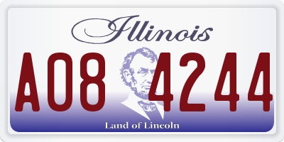 IL license plate A084244