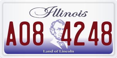 IL license plate A084248