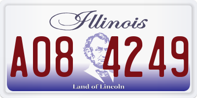 IL license plate A084249