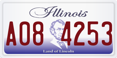 IL license plate A084253