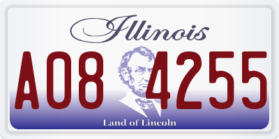 IL license plate A084255