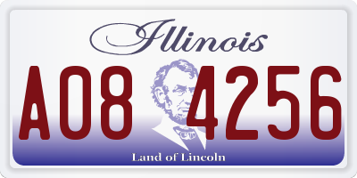 IL license plate A084256