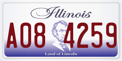 IL license plate A084259