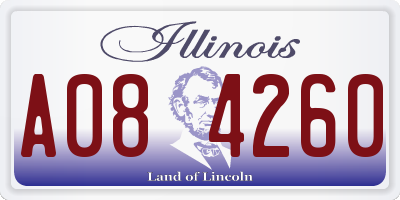 IL license plate A084260