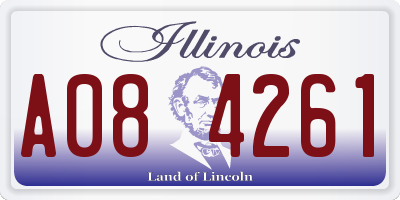 IL license plate A084261