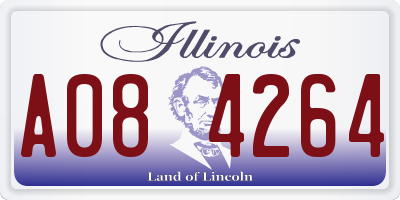 IL license plate A084264
