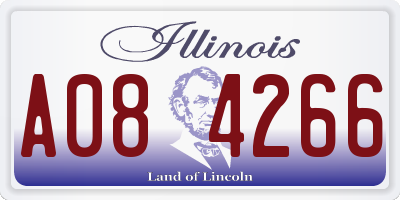 IL license plate A084266