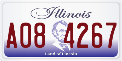 IL license plate A084267