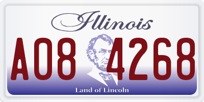 IL license plate A084268