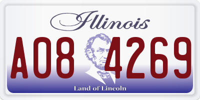 IL license plate A084269