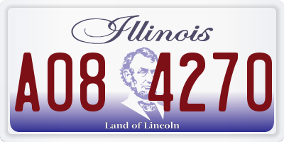IL license plate A084270