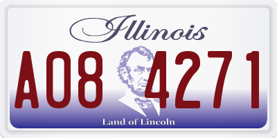 IL license plate A084271