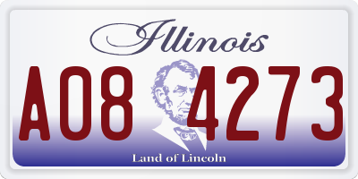 IL license plate A084273