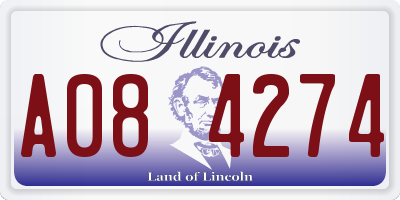IL license plate A084274