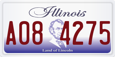 IL license plate A084275