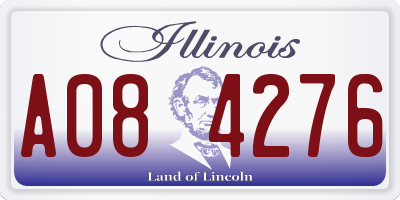 IL license plate A084276