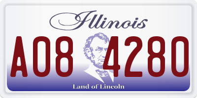IL license plate A084280