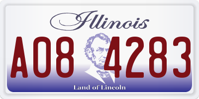 IL license plate A084283
