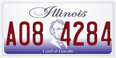 IL license plate A084284