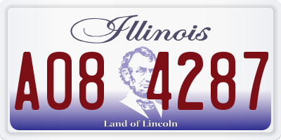 IL license plate A084287