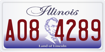 IL license plate A084289
