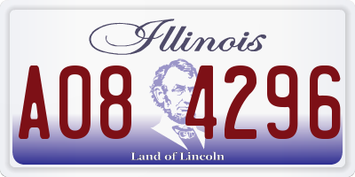 IL license plate A084296