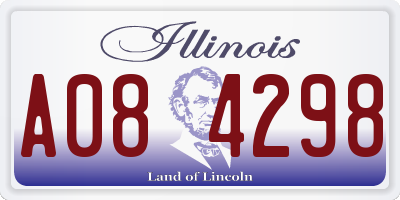 IL license plate A084298
