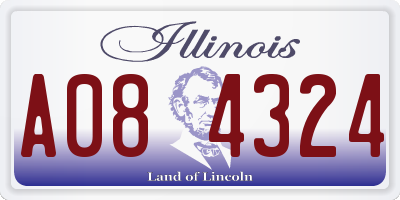 IL license plate A084324