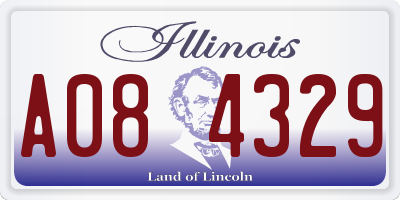 IL license plate A084329