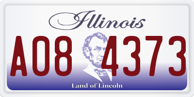 IL license plate A084373
