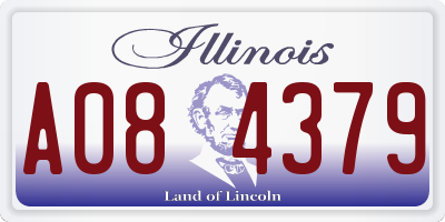 IL license plate A084379