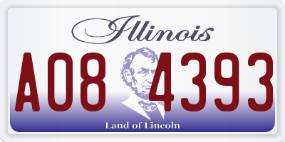 IL license plate A084393