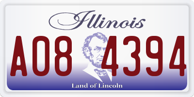 IL license plate A084394