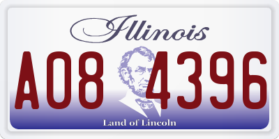 IL license plate A084396