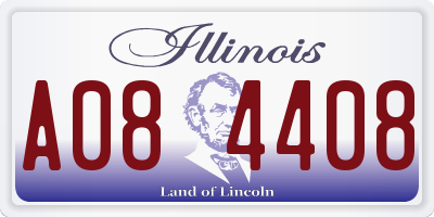 IL license plate A084408