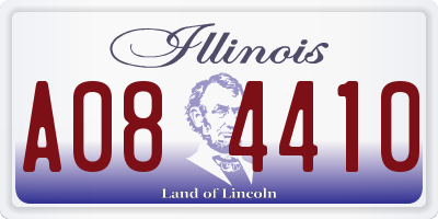 IL license plate A084410