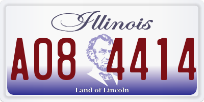 IL license plate A084414