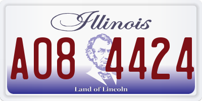 IL license plate A084424