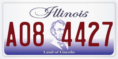 IL license plate A084427