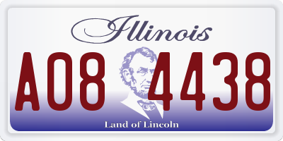 IL license plate A084438