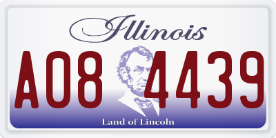 IL license plate A084439