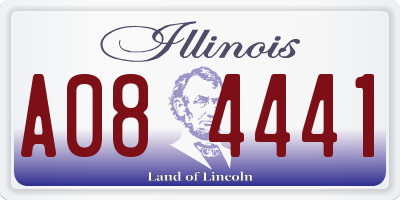 IL license plate A084441