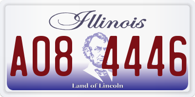 IL license plate A084446