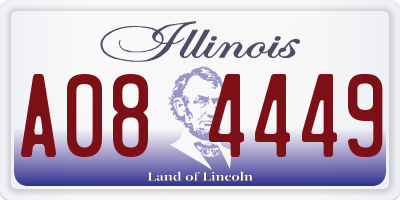 IL license plate A084449