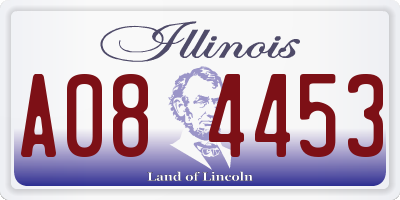 IL license plate A084453