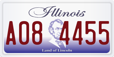 IL license plate A084455