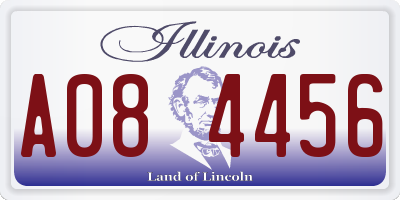 IL license plate A084456