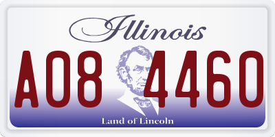 IL license plate A084460