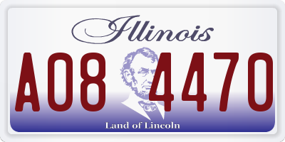 IL license plate A084470