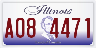 IL license plate A084471